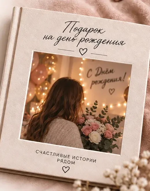 Обложка фотокниги на день рождения